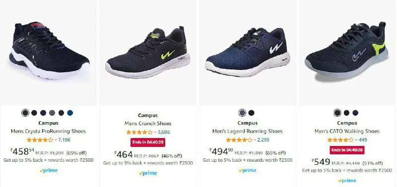 Campus Men's Shoes from ₹449