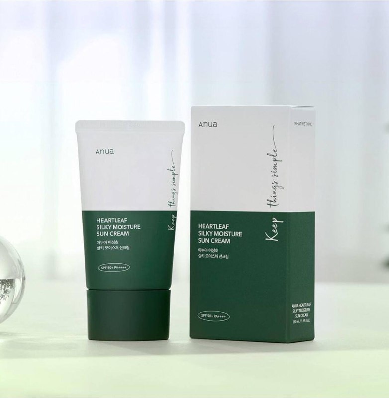 Anua Heartleaf silky moisture sun cream
