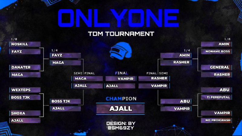 **FINAL** [**ONLYONE TOURNAMENT**](https://t.me/onlyoneorganization) **VAMPIR*****🇹🇯*** **vs AJALL*******🇹🇯***** …