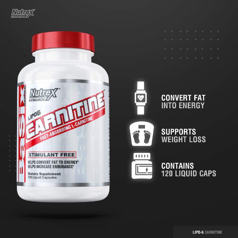 Nutrex LIPO-6 Carnitine هو مكمل غذائي …