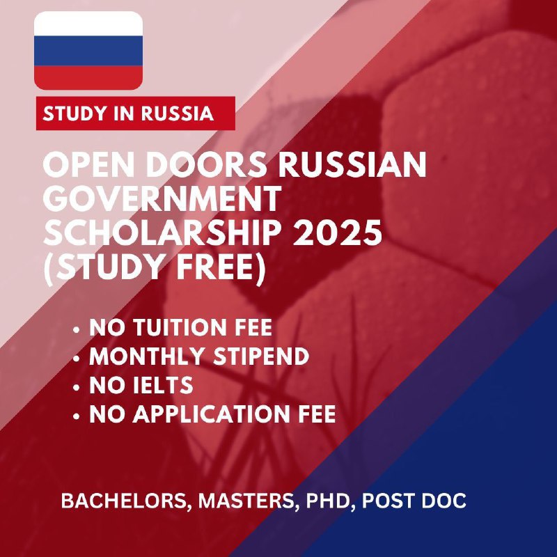 Open Doors Russia ***🇷🇺*** Government Scholarship …