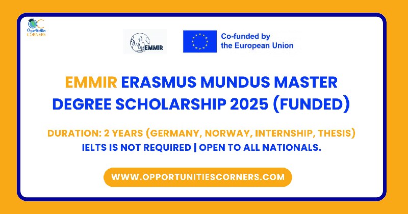 EMMIR Erasmus Mundus Master Degree Scholarship …