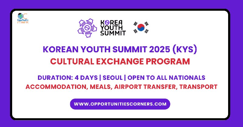 Korean ***🇰🇷*** Youth Summit 2025 (KYS) …