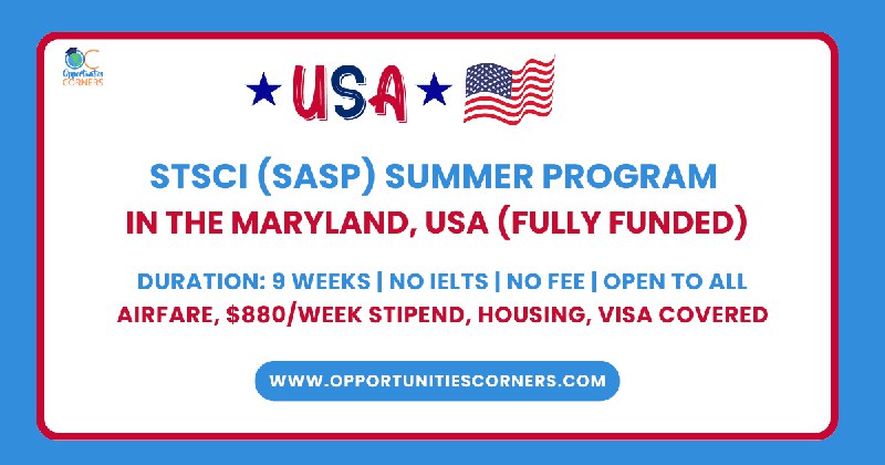 STScI SASP Summer Program 2025 in …