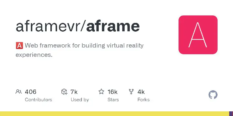 [aframe](https://github.com/aframevr/aframe)