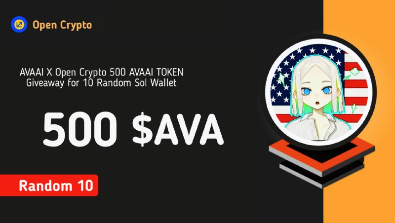 ***🔥*** **OpenCrypto 500** **$AVA** **Token Giveaway …