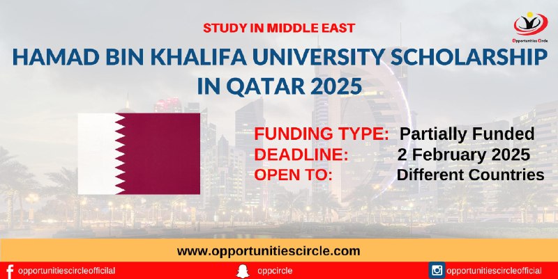 Hamad Bin Khalifa University Scholarship in …