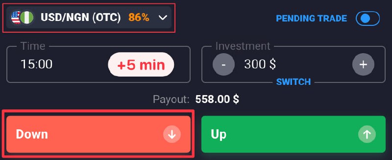 **USD/NGN (OTC) Currency pair ***💶***/***💵*****