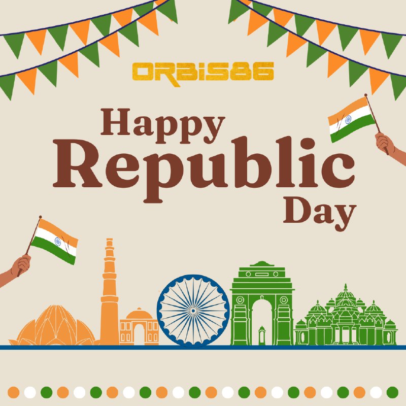 𝗛𝗮𝗽𝗽𝘆 𝗥𝗲𝗽𝘂𝗯𝗹𝗶𝗰 𝗗𝗮𝘆, 𝗜𝗻𝗱𝗶𝗮! ***💚******🤍******🧡***