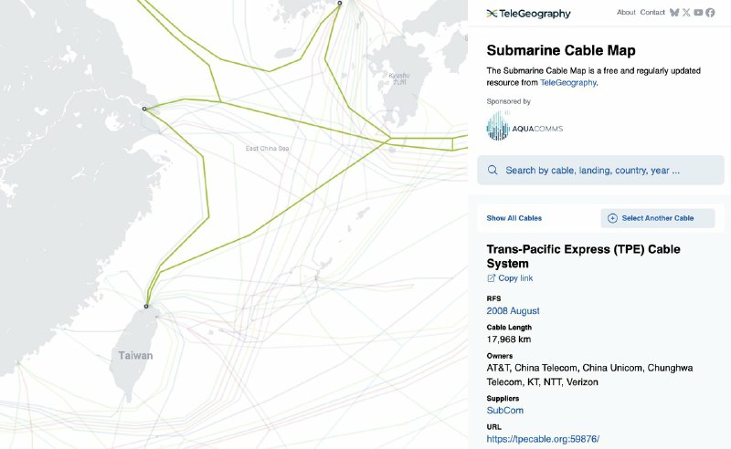 **BREAKING:** China cuts undersea internet cables …