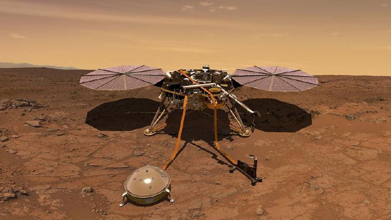 **2018දී අගහරු මතට ගියපු Insight Lander …