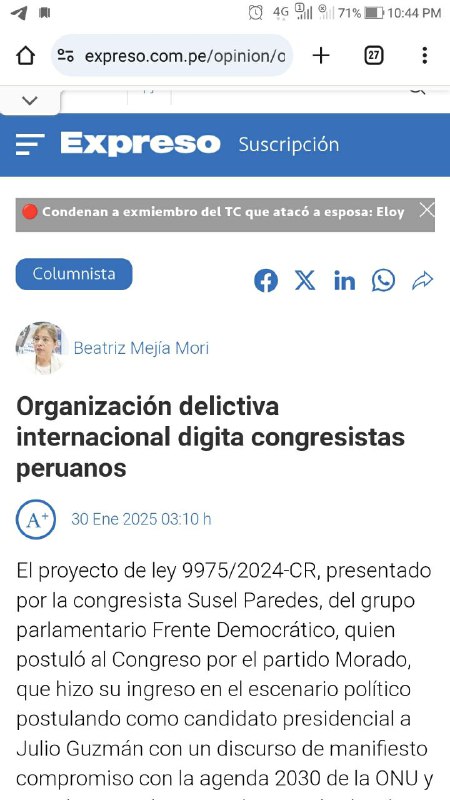 Abog. Beatriz Mejía | Organizaciones CRIMINALES …