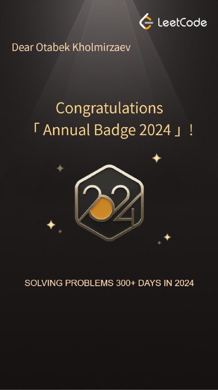 300 active days in 2024 so …