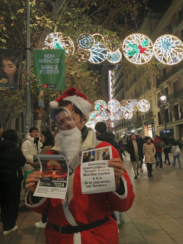 En el centro de Barcelona Papá …