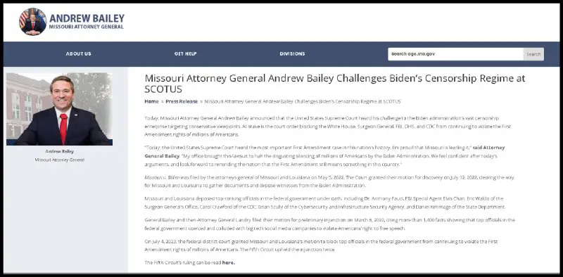 ***?******?*** **Missouri Attorney General Andrew Bailey …