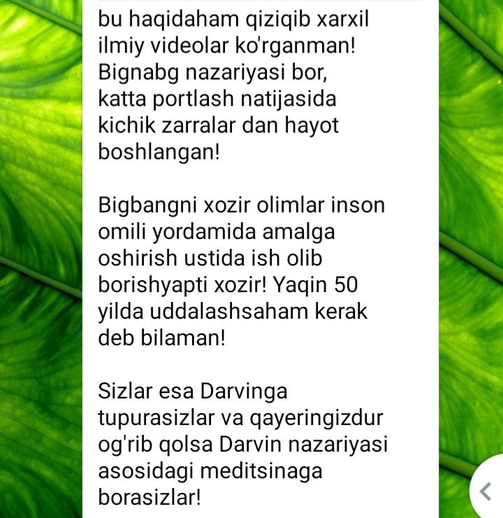 **1. U ilmiy videolar koʻrgan