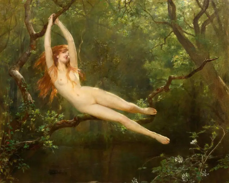 A Nymph in the Forest (1893). …