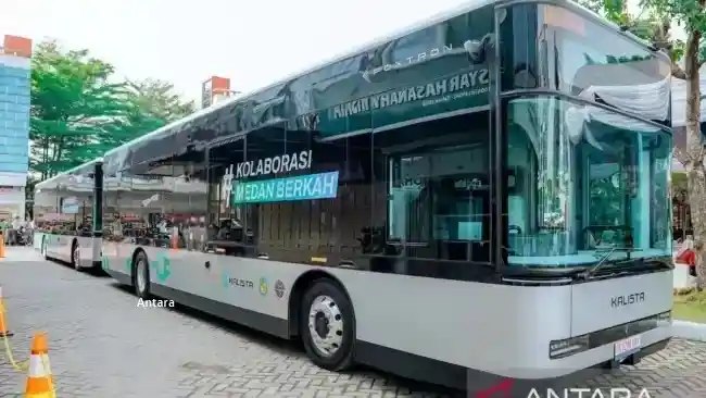 Bus Kota Listrik Medan Naik Tarif …