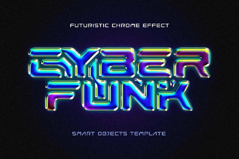 ***⌨*** **CYBER FUNK: FUTURISTIC CHROME EFFECT**