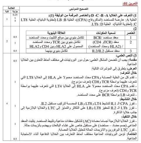 حلول تمارين السلسلة 1 للوحدة 4