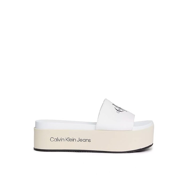 [***📍***](https://m.media-amazon.com/images/I/41pqANnsGdL._SS850.jpg) Calvin Klein Jeans Sandali Donna Flatform Zeppa, Bianco (Creamy White/Bright White), 36