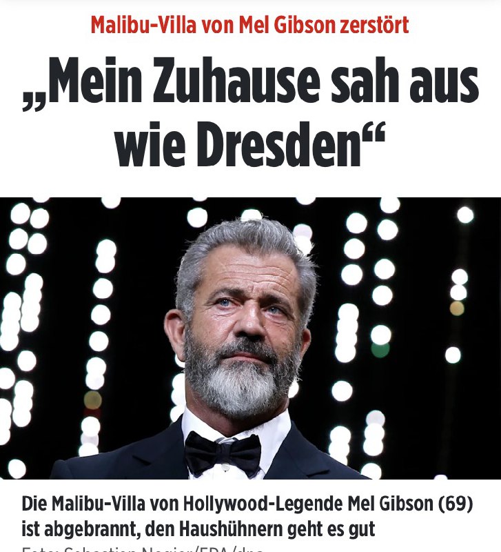 [Villa von Mel Gibson zerstört: „Mein …