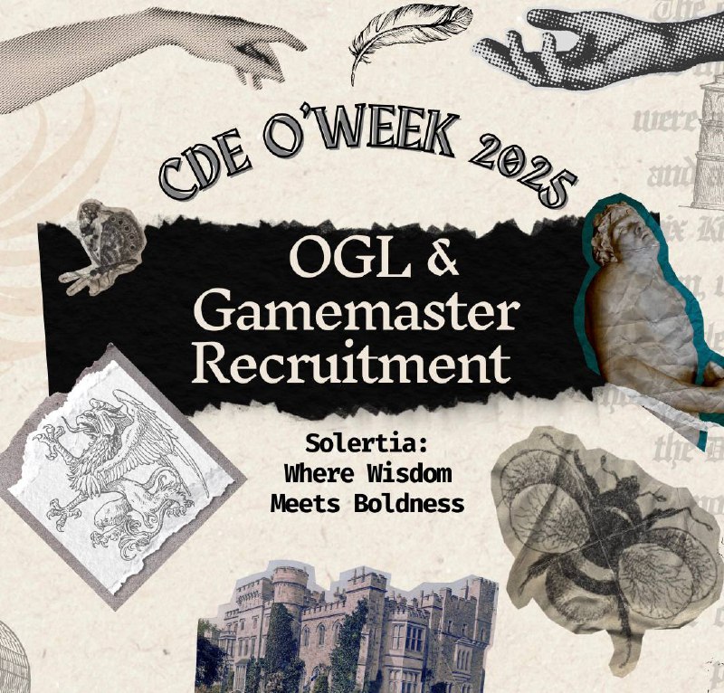 [CDE O'WEEK OGL &amp; GAMEMASTER RECRUITMENT]