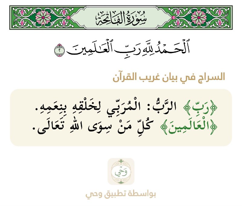 - معاني الكلمات رقم ٢ سورة …