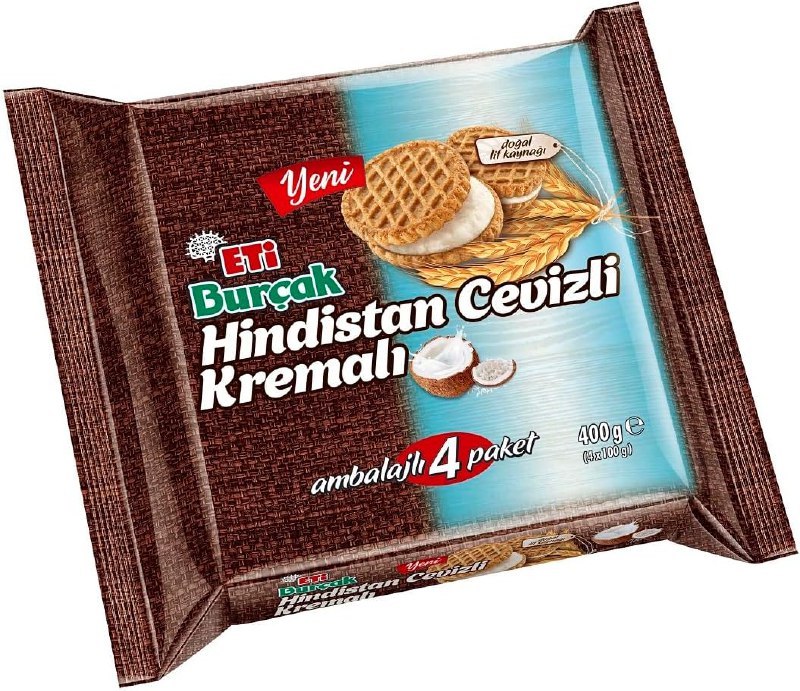 **Eti Burçak Hindistan Cevizli Kremalı Bisküvi …