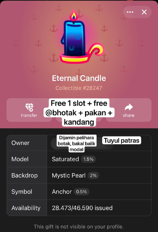 TIDAK BATAL/NO CANCEL