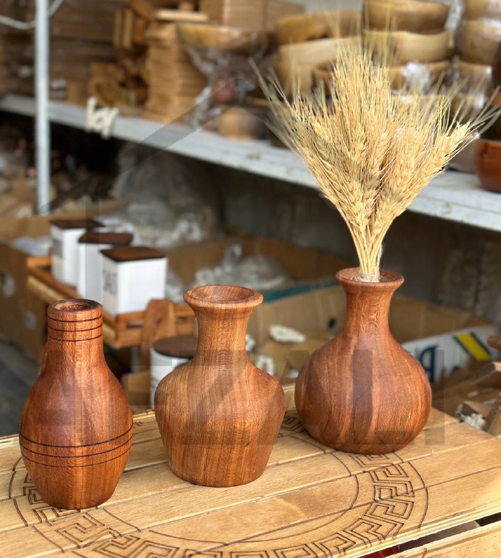 گلدان چوبی سایز بزرگ
