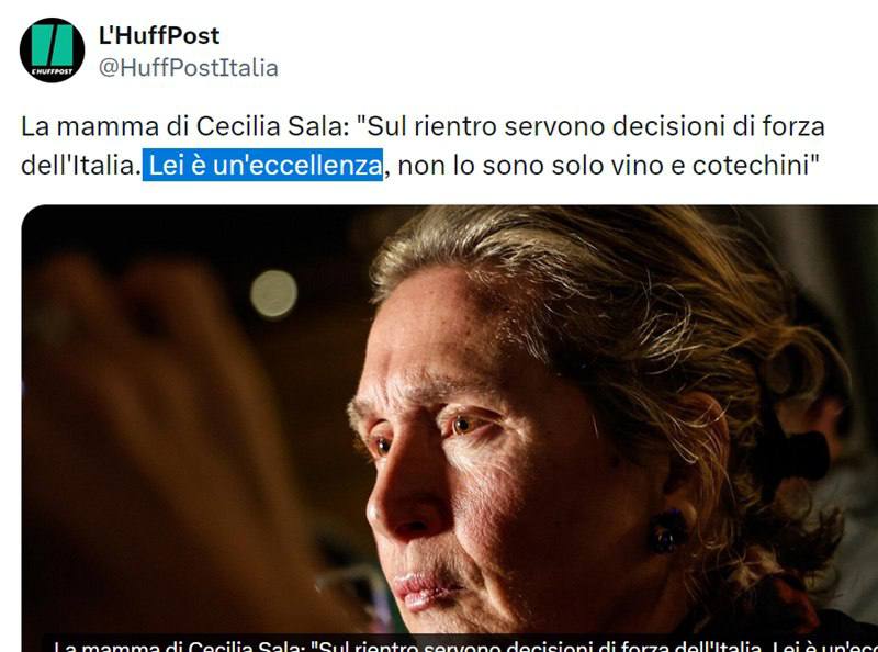 ***?******⭕️******?*** La mamma di Cecilia Sala …