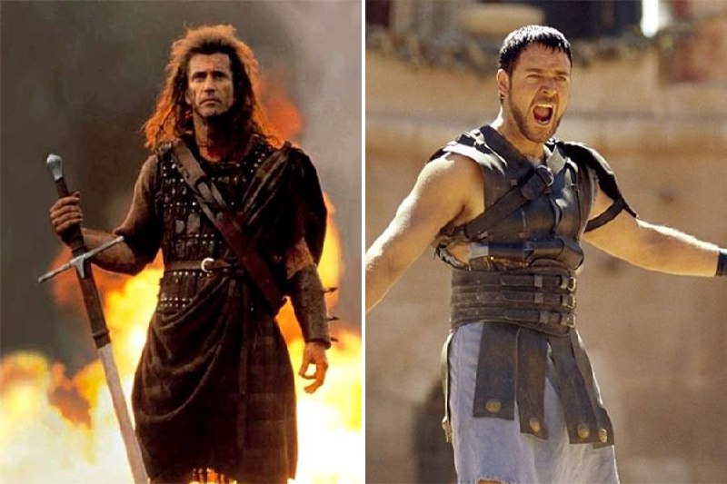 “Gladiator” filmida Maksimus roli Mel Gibson …