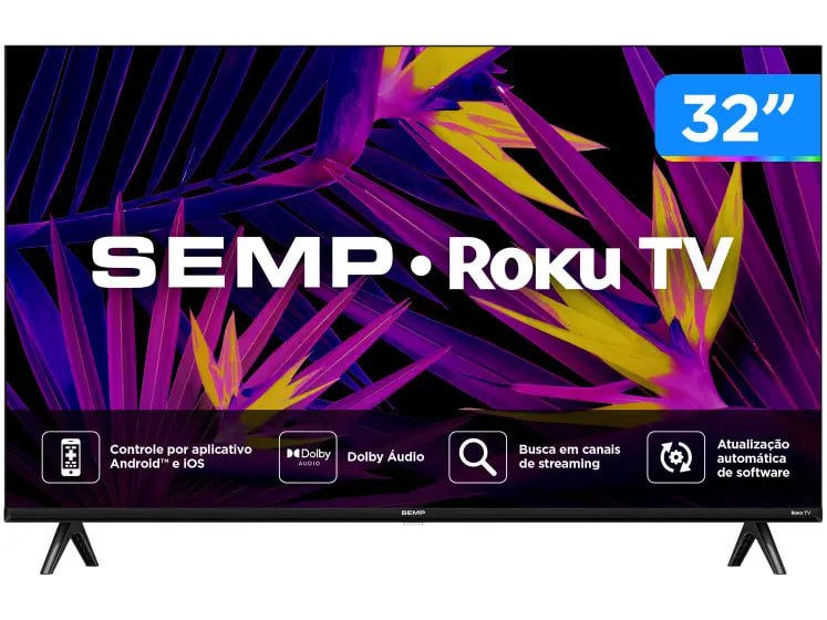 Smart TV 32" HD LED Semp …