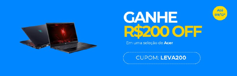 Seleção de Notebooks com R$ 200 …