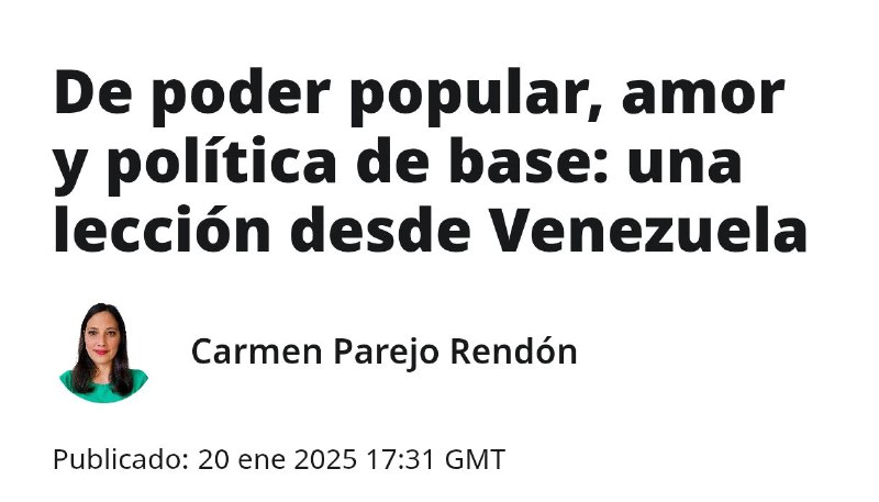 En Venezuela hay algo que a …