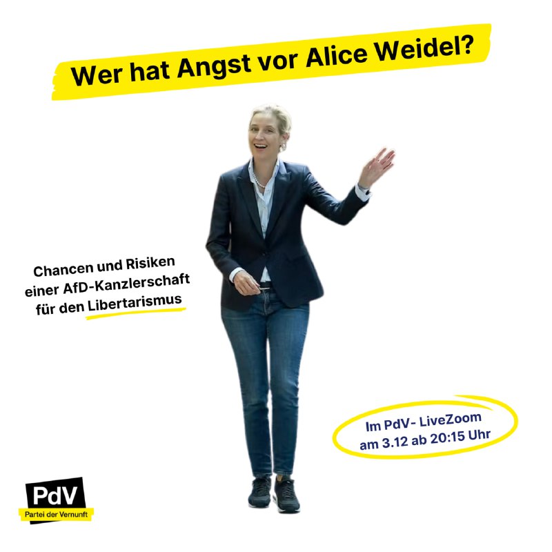 Früher oder später könnte Alice Weidel …