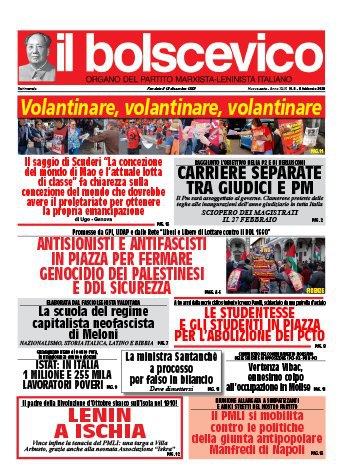BUONA LETTURA DE "IL BOLSCEVICO" N.5/2025https://www.pmli.it/ilbolscevicopdf/2025n050602.pdf