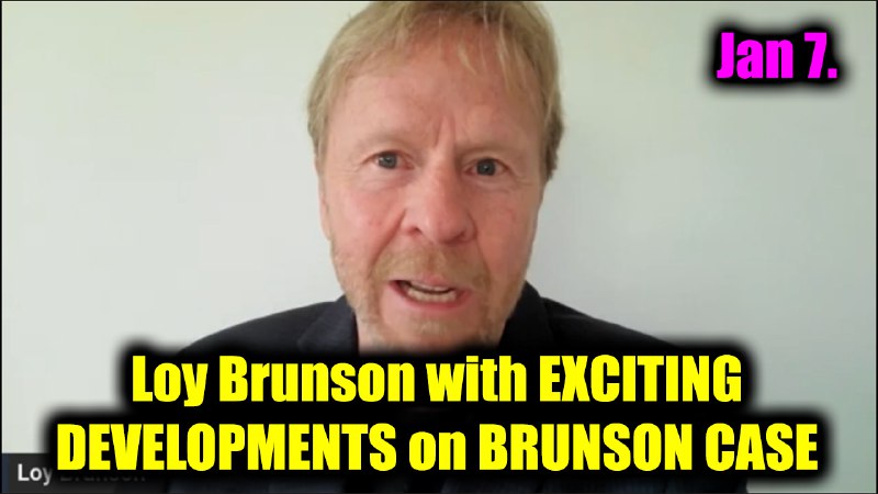 Loy Brunson with EXCITING DEVELOPMENTS on …