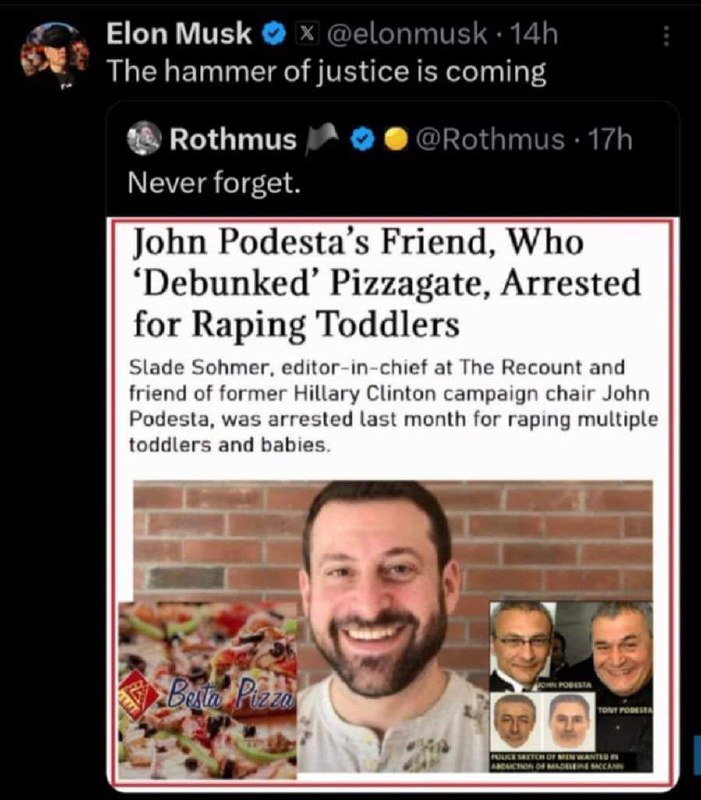 Maybe a post of Podesta &amp; …