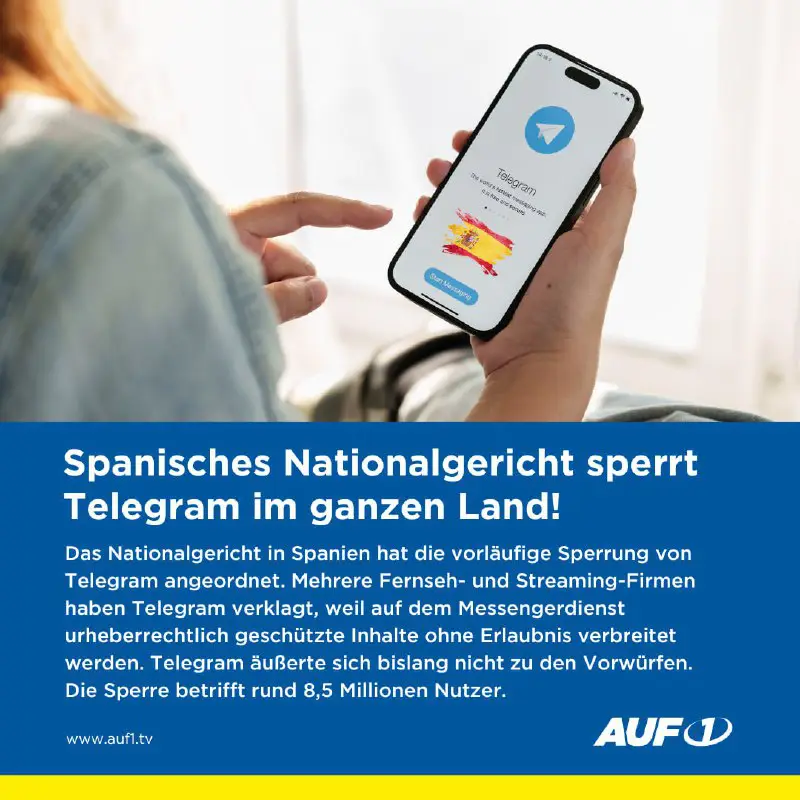 Der Messengerdienst Telegram wird abgeschaltet. Das …