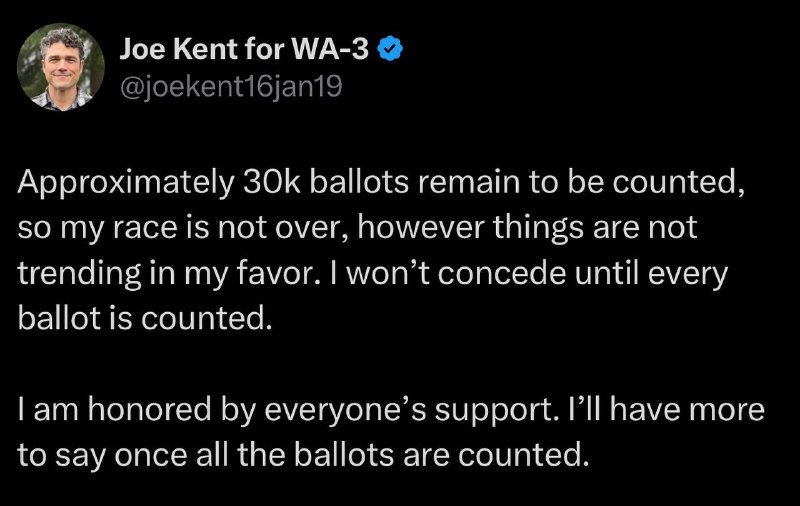 Every Ballot will be counted in …