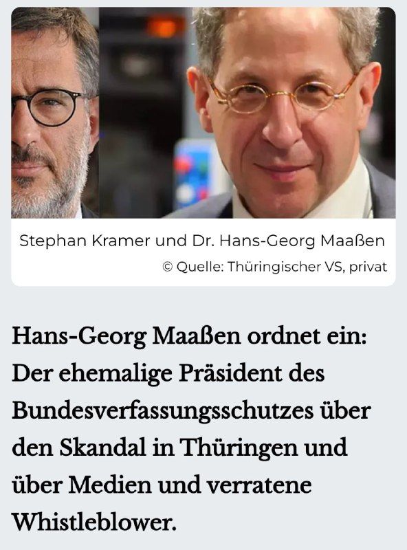 Alexander Wallasch spricht mit Hans-Georg Maaßen …