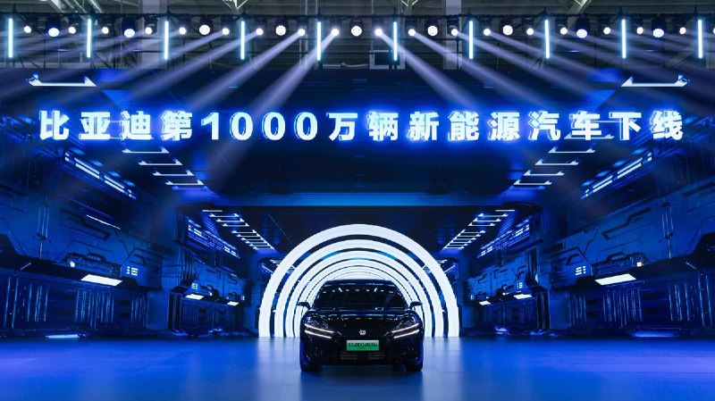 Chinese automaker BYD recorded a milestone …