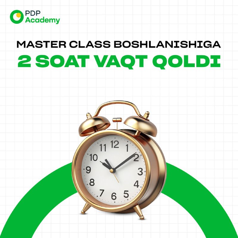 ***🚀******🚀******🚀***Master klass boshlanishiga 2 soat qoldi, …