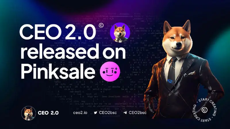 **CEO2.0 RELEASED ON PINKSALE**