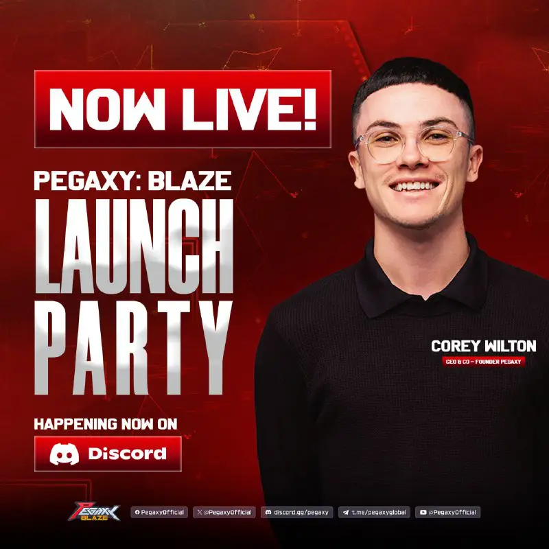 **Pegaxy: Blaze** Launch Party happening now …