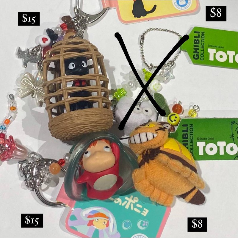 studio ghibli keychains