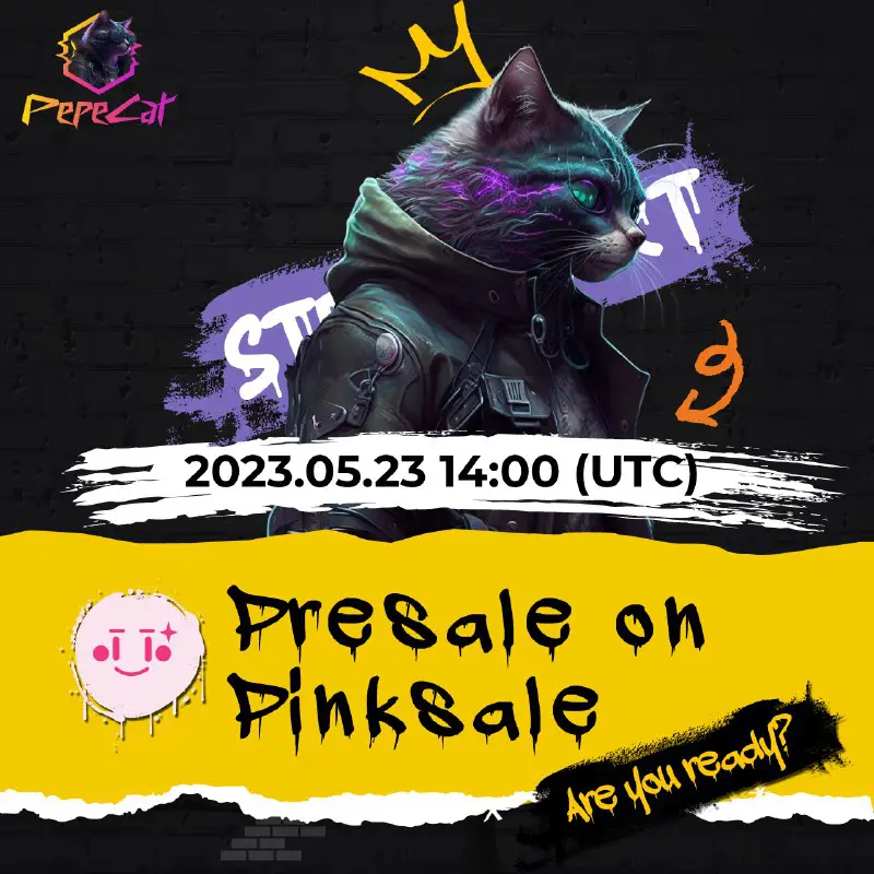 *****🚀*******PepeCat Presale on PinkSale |2023.05.23 *14:00 …