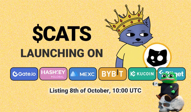 **Токены** **$CATS** **уже на бирже** *****💰*****